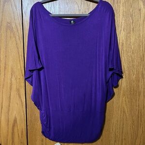 Chic Women's Ombré Purple Blouse